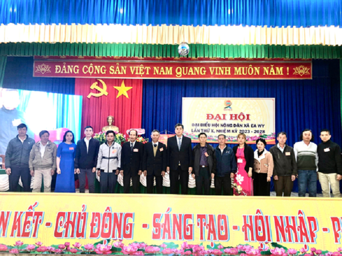 Hội Nông dân xã Ea Wy tổ chức Đại hội đại biểu lần thứ X, nhiệm kỳ 2023 – 2028